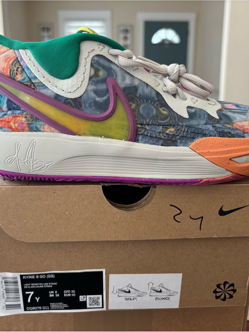 Nike Kids' Kyrie Lateral-Graphic Basketball Shoes - Multicolor